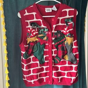 Vintage Christmas sweater vest